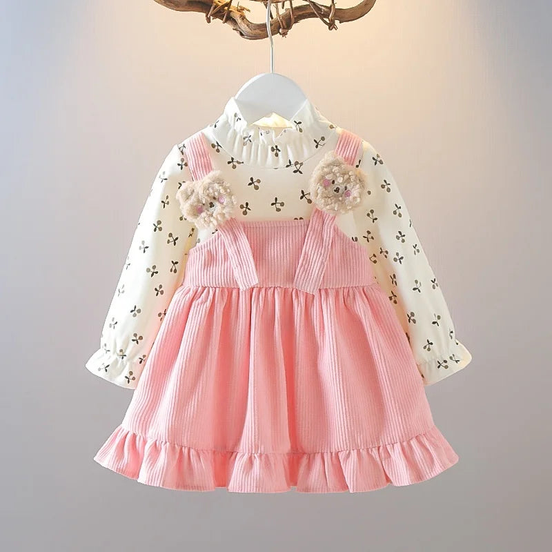 Bear Corduroy Girl Dress