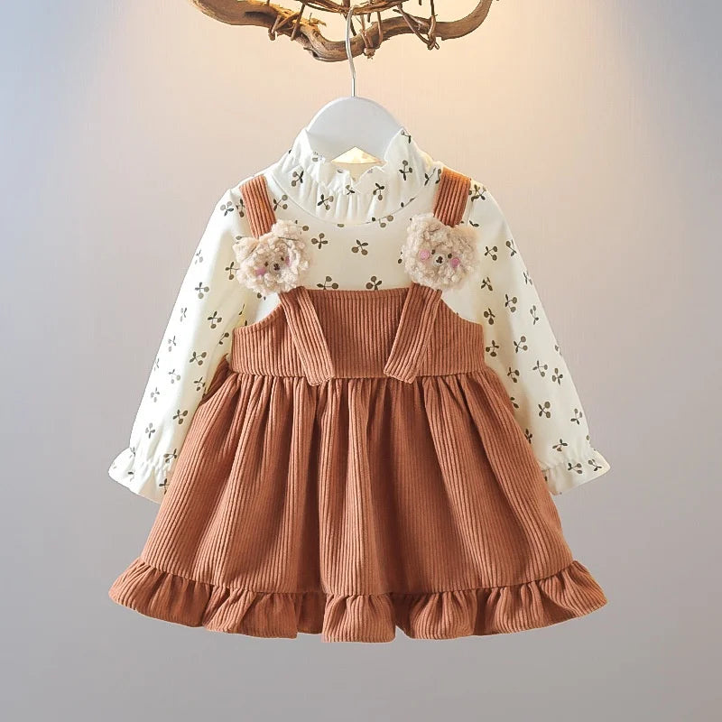 Bear Corduroy Girl Dress