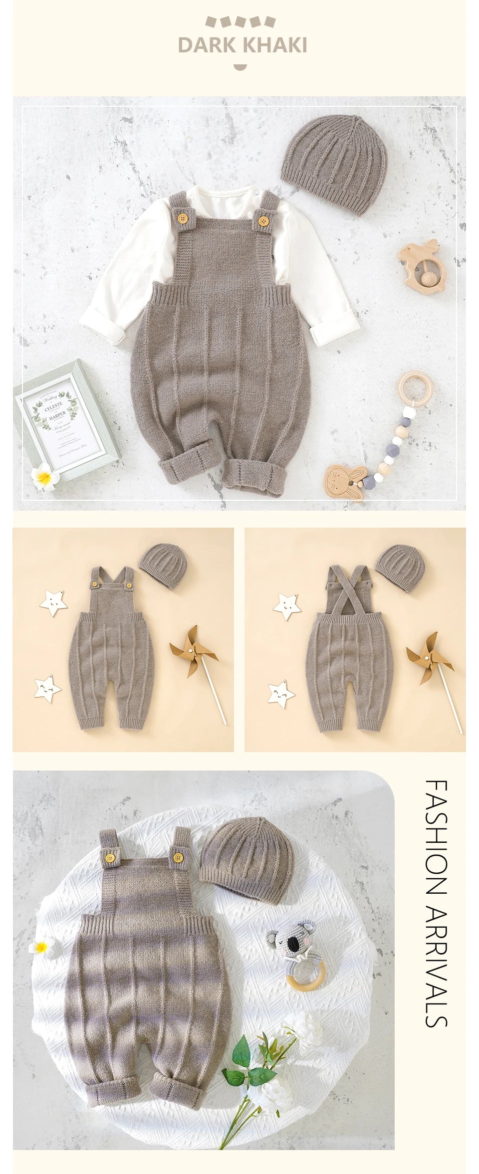 Knitted Baby Romper Set