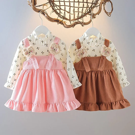Bear Corduroy Girl Dress