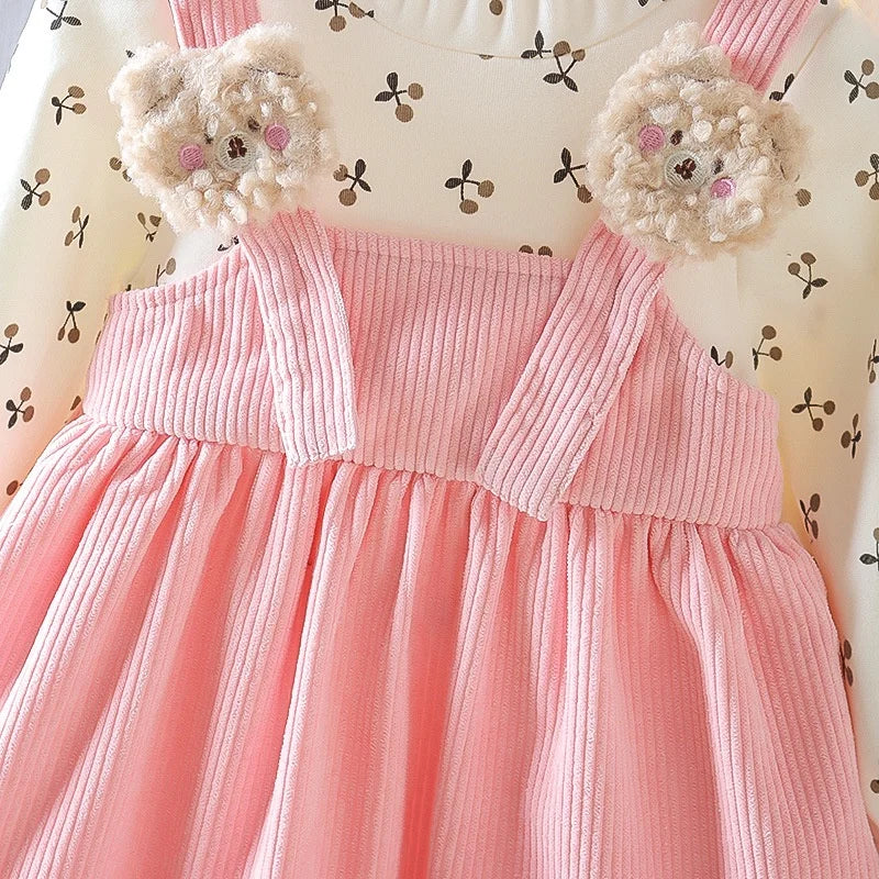 Bear Corduroy Girl Dress